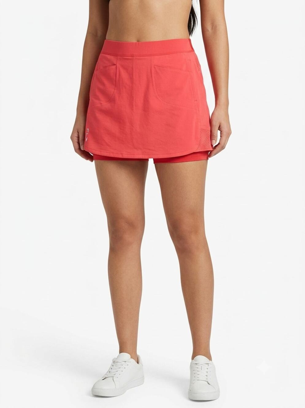 NWT RLX Ralph Lauren Aim 17" Golf Skort Women's Large Sunset Red Stretch Pockets